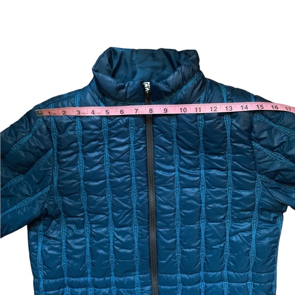Cabi Poseidon Puffer 914 Teal Blue Mock Neck Zip Up Jacket Size Small - Picture 10 of 14